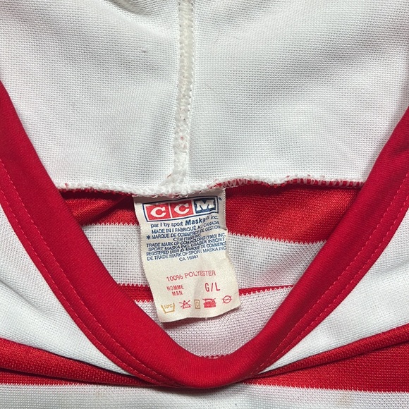 Detroit Redwings 91/92 NHL 75th Anniversary CCM Jersey - Picture 4 of 4